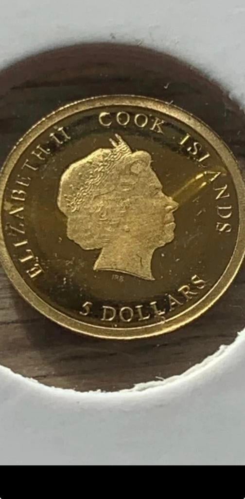 Gouden munt Elizabeth 24 karaat, Postzegels en Munten, Munten | Amerika, Ophalen of Verzenden, Losse munt, Goud