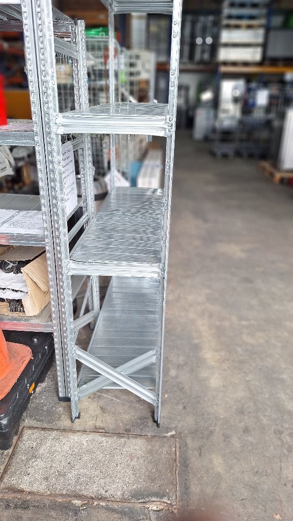 legbordstelling , Metalsistem, 250 cm H , 40 cm D, Huis en Inrichting, Kasten | Stellingkasten, Ophalen, Gebruikt, Industriepark 2a 9351PA Leek