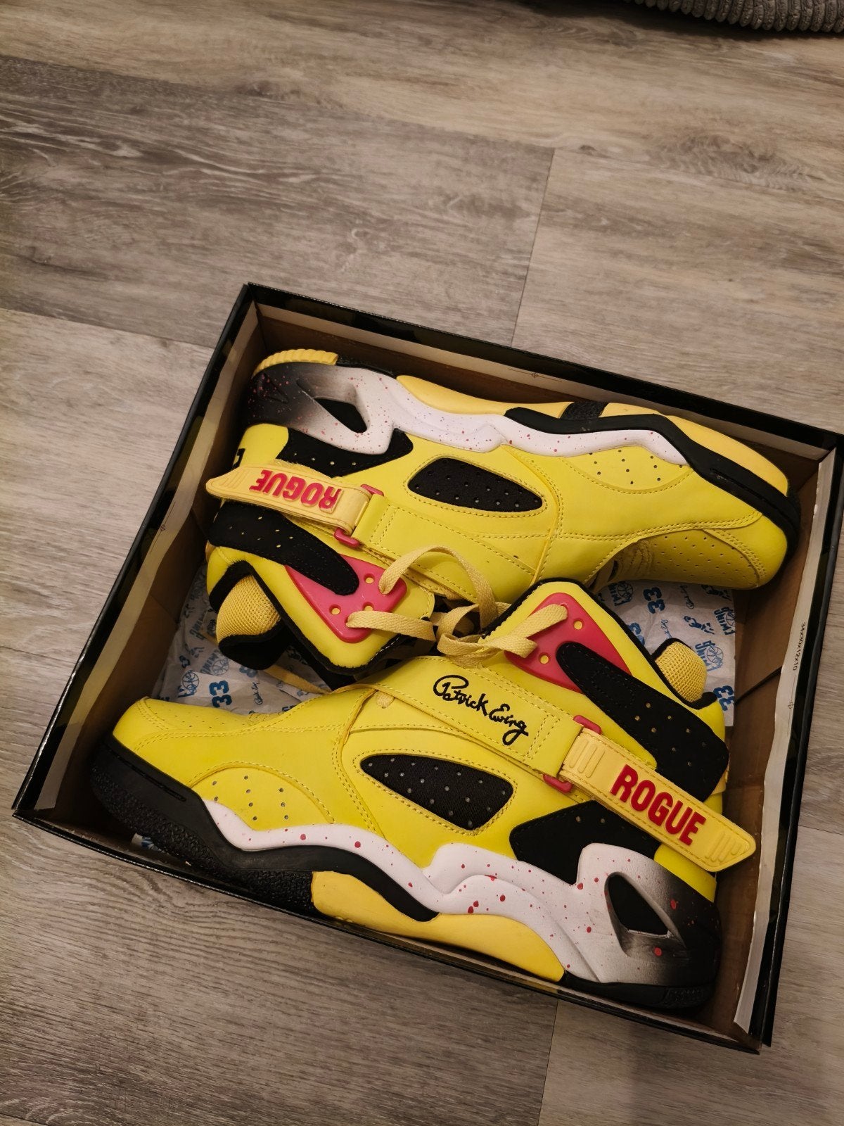 Ewing Rogue Sneakers Maat 46 - Geel, Rood en Zwart, Overige kleuren, Ophalen of Verzenden, Sneakers of Gympen, Ewing