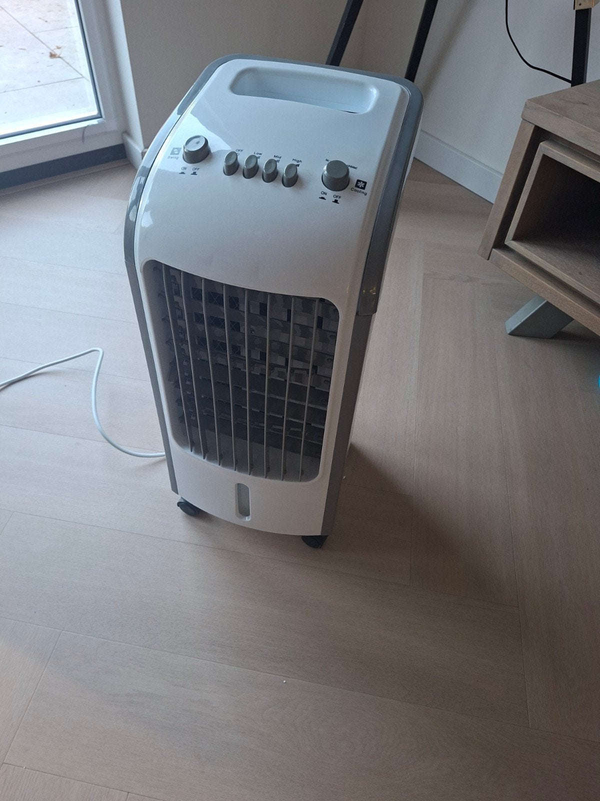 Mobiele aircooler met koel- en ventilatorfunctie, Gebruikt, Minder dan 60 m³, 3 snelheden of meer, Ophalen of Verzenden