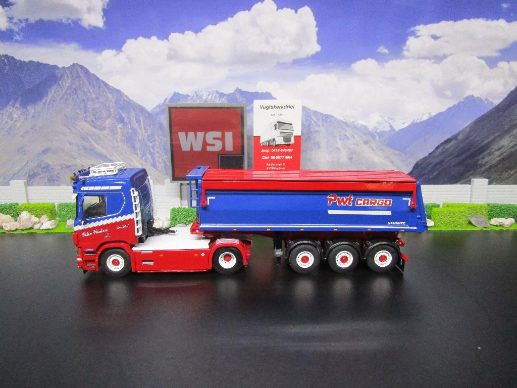 Wsi 01-3609 Scania R Highline CR20N , PWT Cargo, Hobby en Vrije tijd, Modelauto's | 1:50, Ophalen, Nieuw, Bus of Vrachtwagen, Wsi