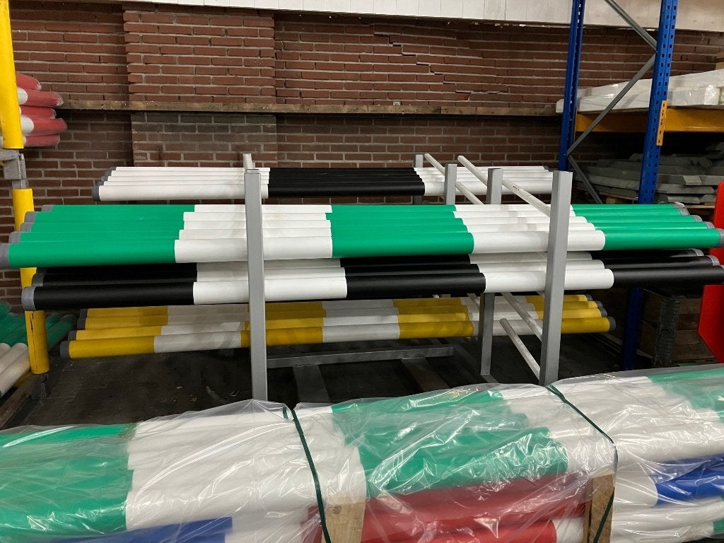 Kunststof hindernisbalk, springpalen 3m. Outlet. 25% korting, Ophalen of Verzenden, Nieuw, Springen