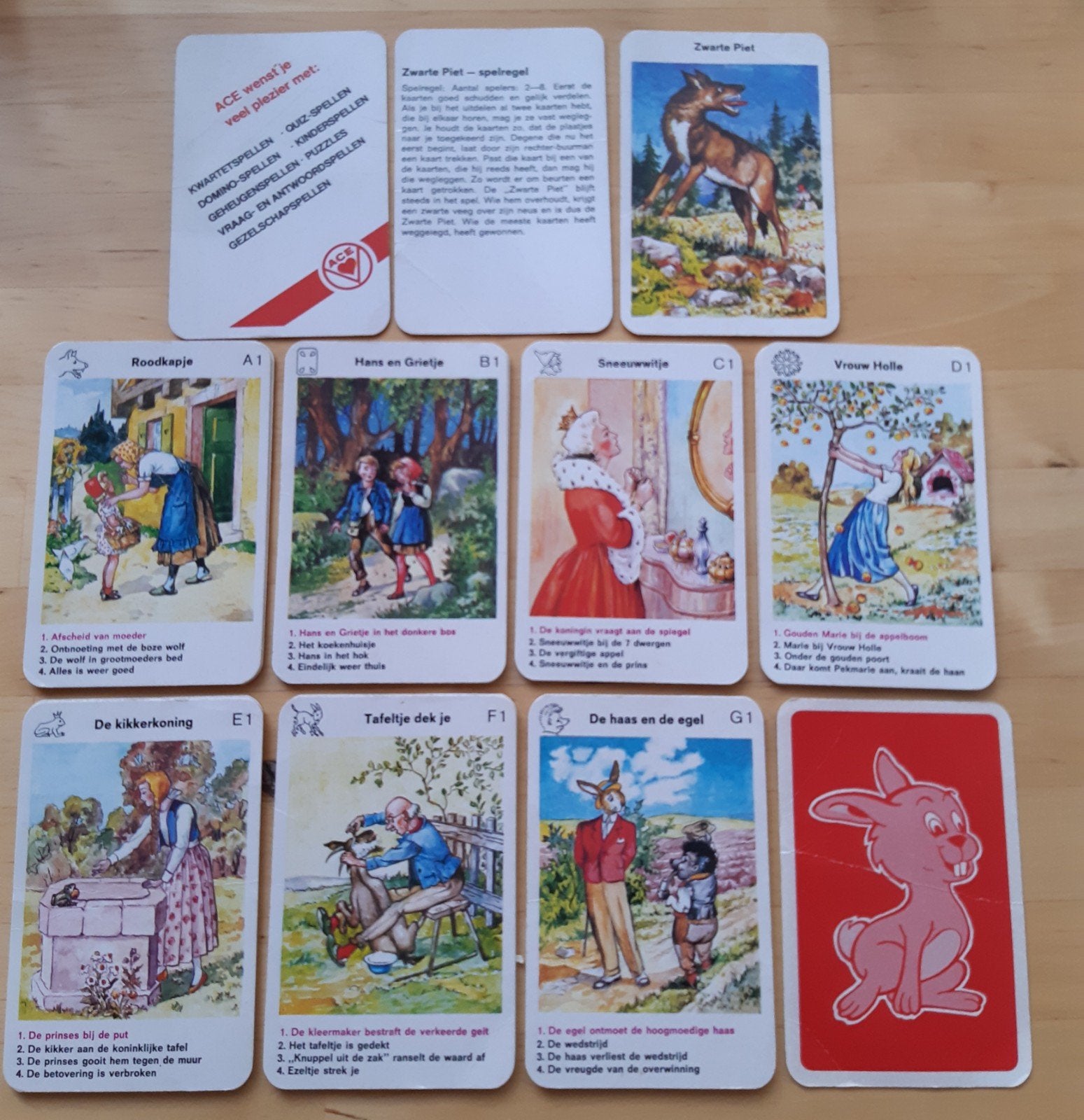 Zwarte Piet kaartspel, Ophalen of Verzenden, Gebruikt, Kwartet(ten)