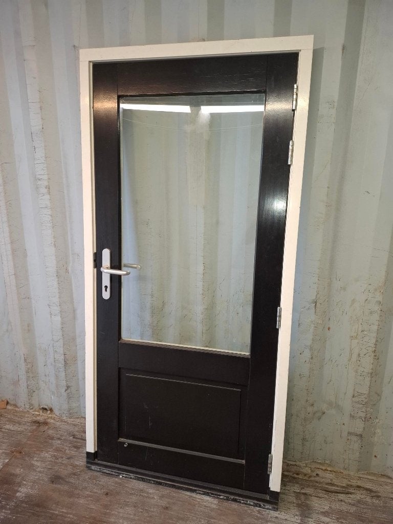 deur met kozijn, Doe-het-zelf en Verbouw, Deuren en Horren, Ophalen, Gebruikt, 80 tot 100 cm, Binnendeur