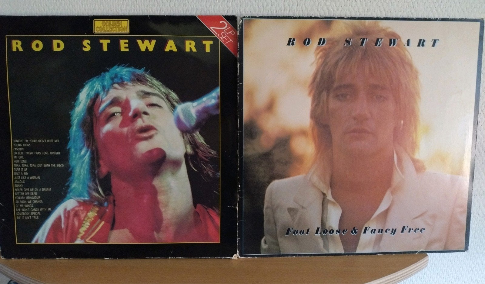 Rod Stewart - Foot Loose & Fancy Free en Golden Collection, LP, Gebruikt, Pop, Ophalen of Verzenden