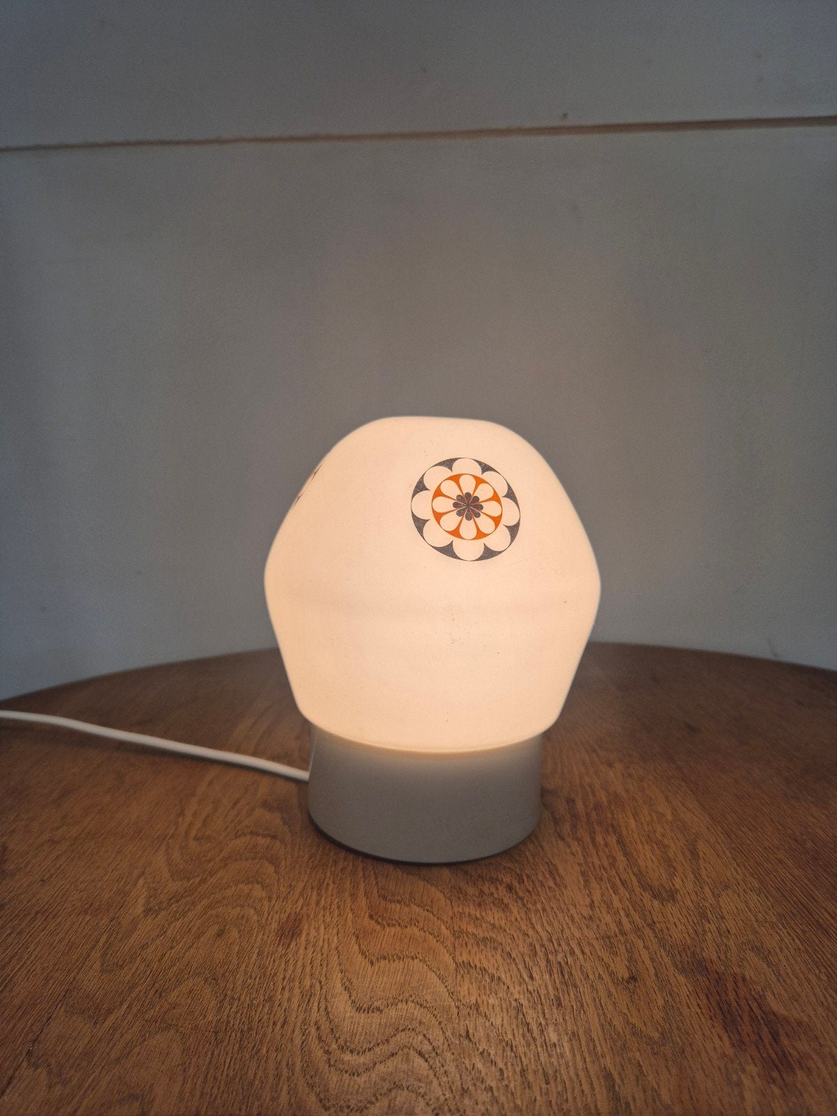 vintage jaren 50 opaline plafonniere, Ophalen of Verzenden