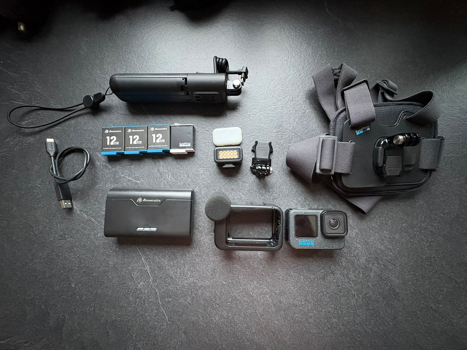 Gopro 12 black creator edition met veel opties, Audio, Tv en Foto, Actiecamera's, Ophalen of Verzenden, Zo goed als nieuw, GoPro