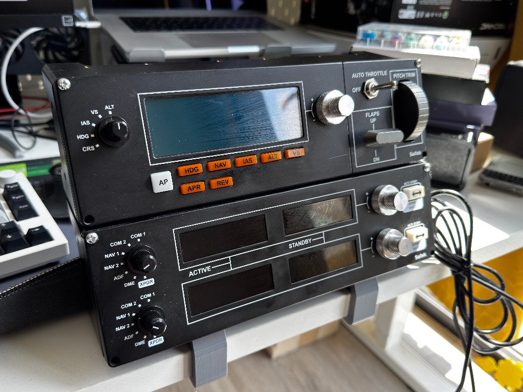 Logitech Saitek Pro Flight Multi Panel Radio Panel set, Computers en Software, Joysticks, Ophalen of Verzenden, Gebruikt, Logitech