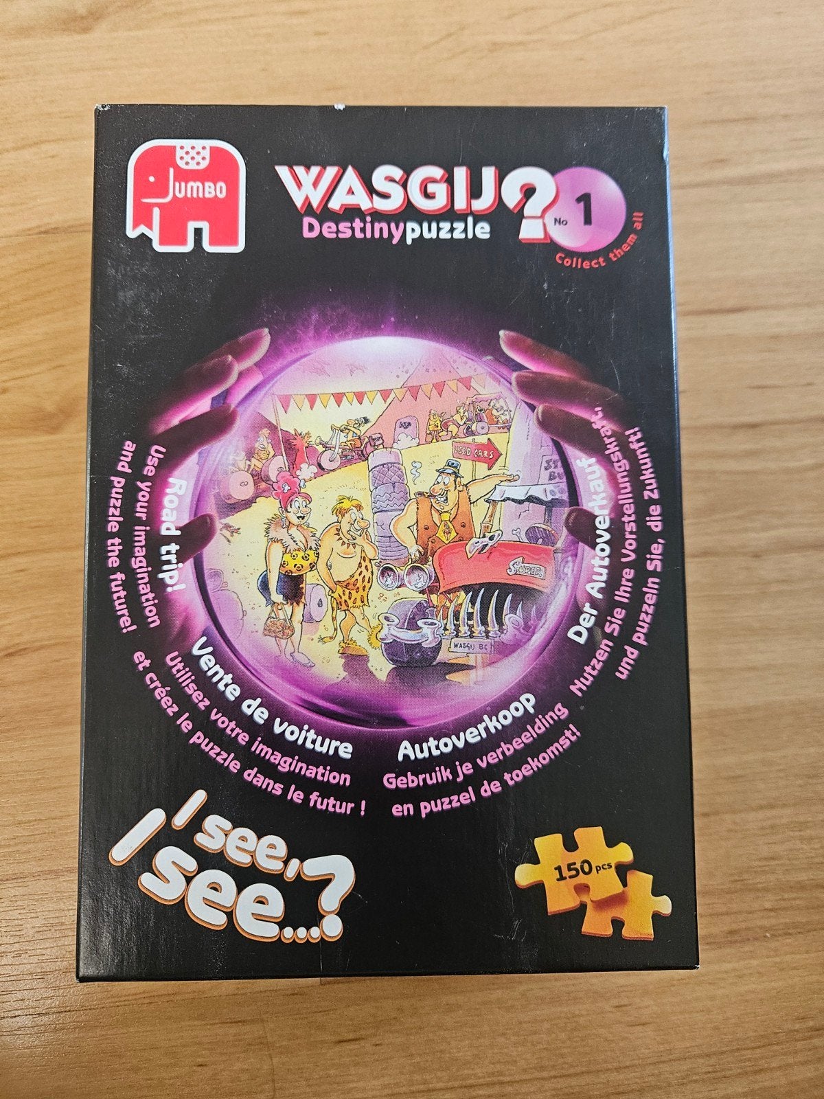 Wasgij Destiny Puzzel #1 Autoverkoop - I See, I See...?, Hobby en Vrije tijd, Denksport en Puzzels, Ophalen of Verzenden, Minder dan 500 stukjes