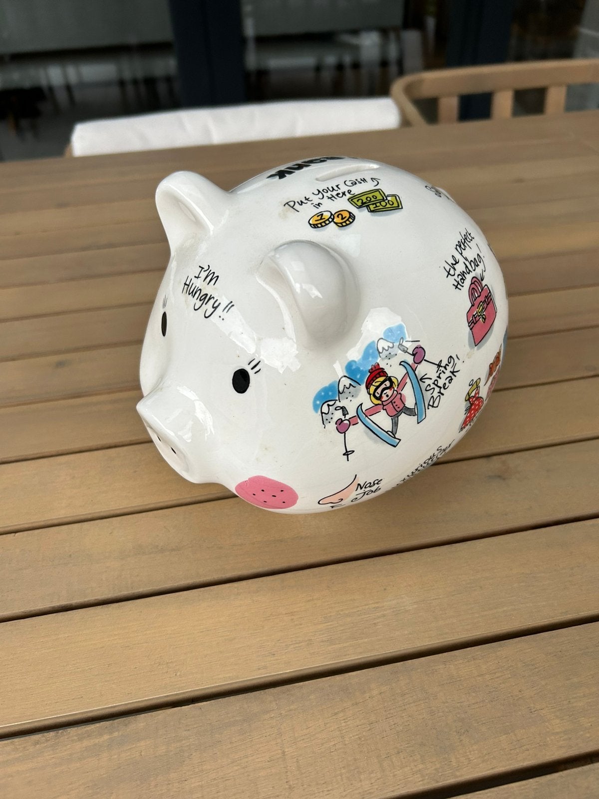 Blond Amsterdam spaarvarken piggy bank spaarpot, Ophalen, Zo goed als nieuw, Aardewerk