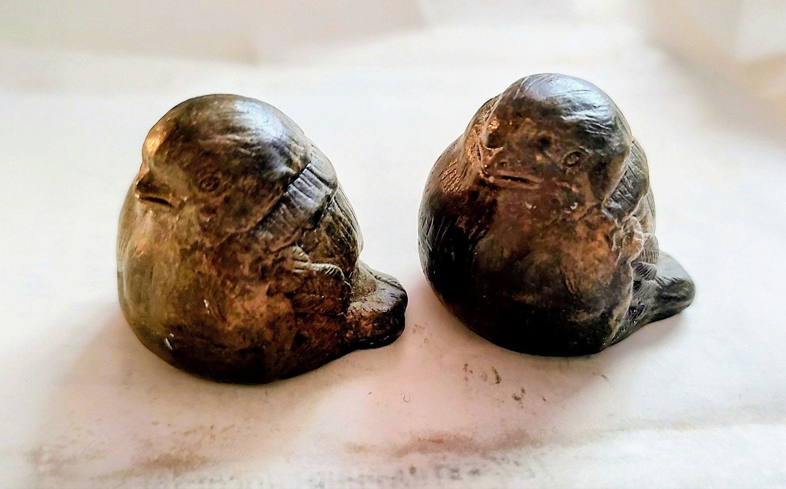 Set van 2 decoratieve vogeltjes, Ophalen of Verzenden