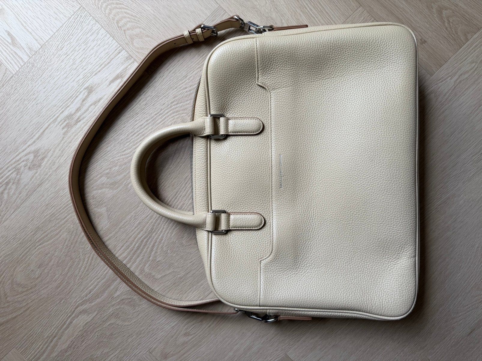 SMAAK Amsterdam laptoptas, Sieraden, Tassen en Uiterlijk, Tassen | Damestassen, Ophalen of Verzenden, Zo goed als nieuw, Beige