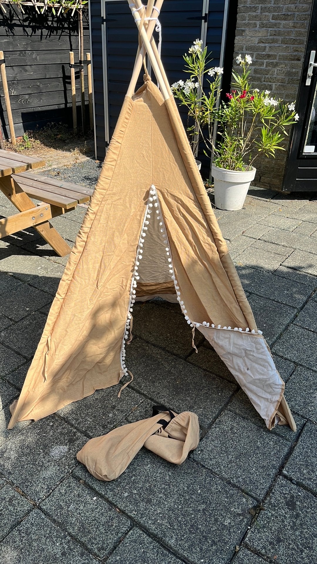 Tipi tent stof., Kinderen en Baby's, Speelgoed | Speeltenten, Ophalen, Gebruikt