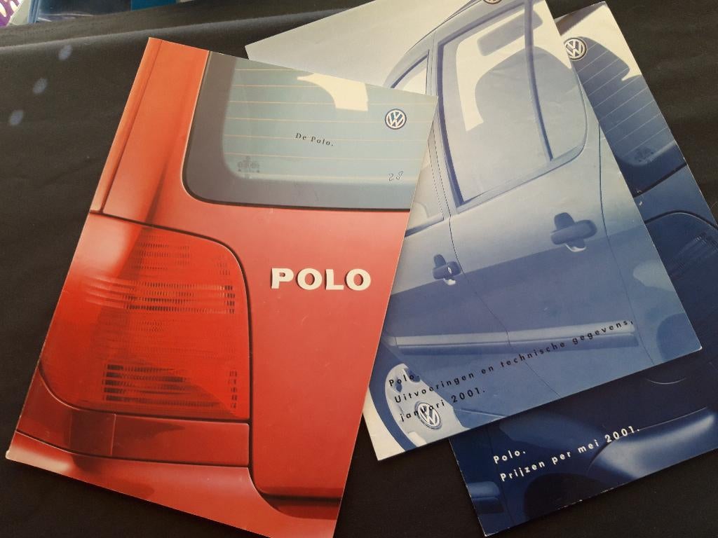 folder Volkswagen Polo modeljaar 2001- Nederlands, Ophalen of Verzenden, Zo goed als nieuw, Volkswagen