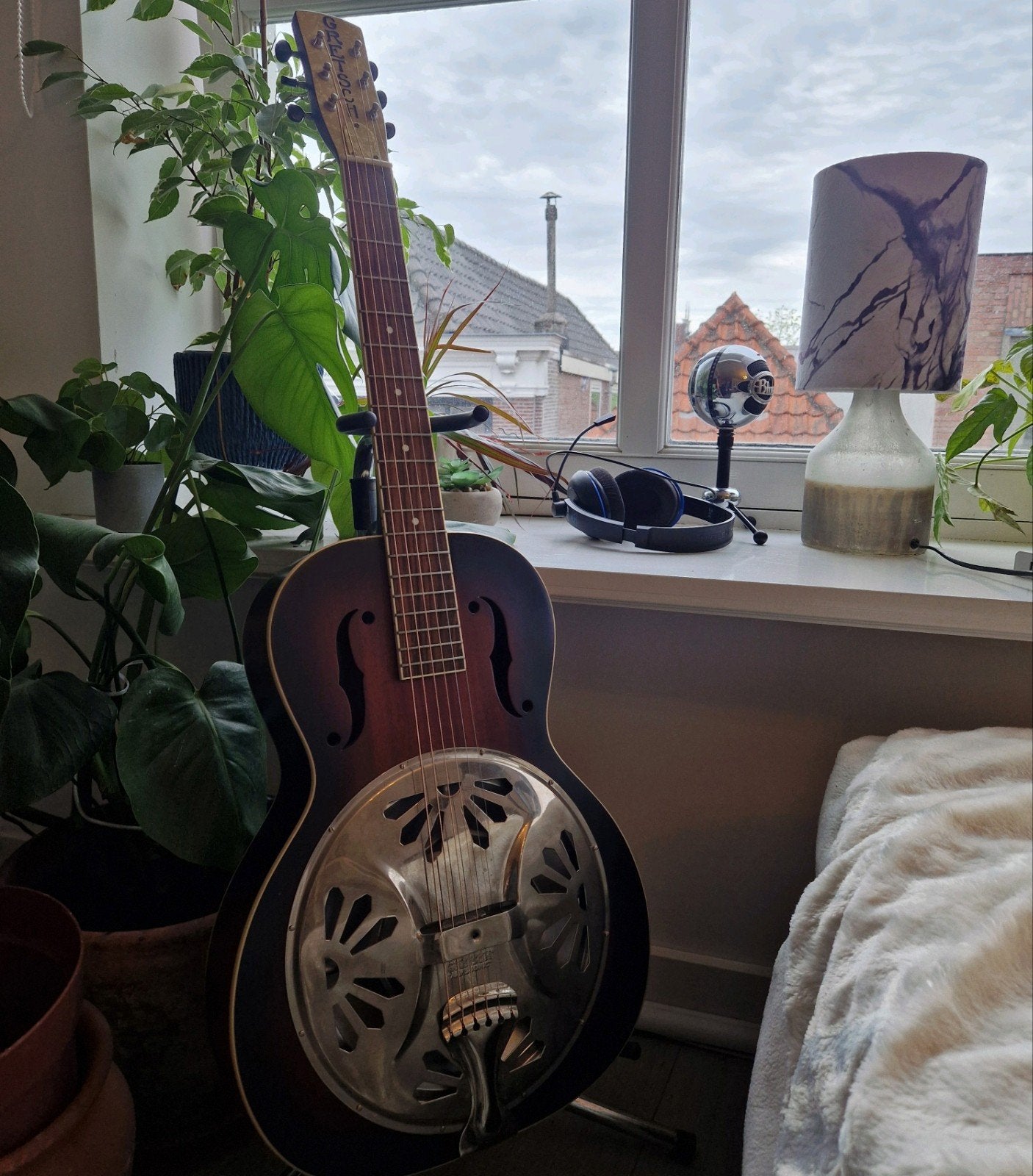 Gretsch g9220 Resonator Gitaar met element, Muziek en Instrumenten, Ophalen of Verzenden, Zo goed als nieuw, Resonator- of Dobrogitaar