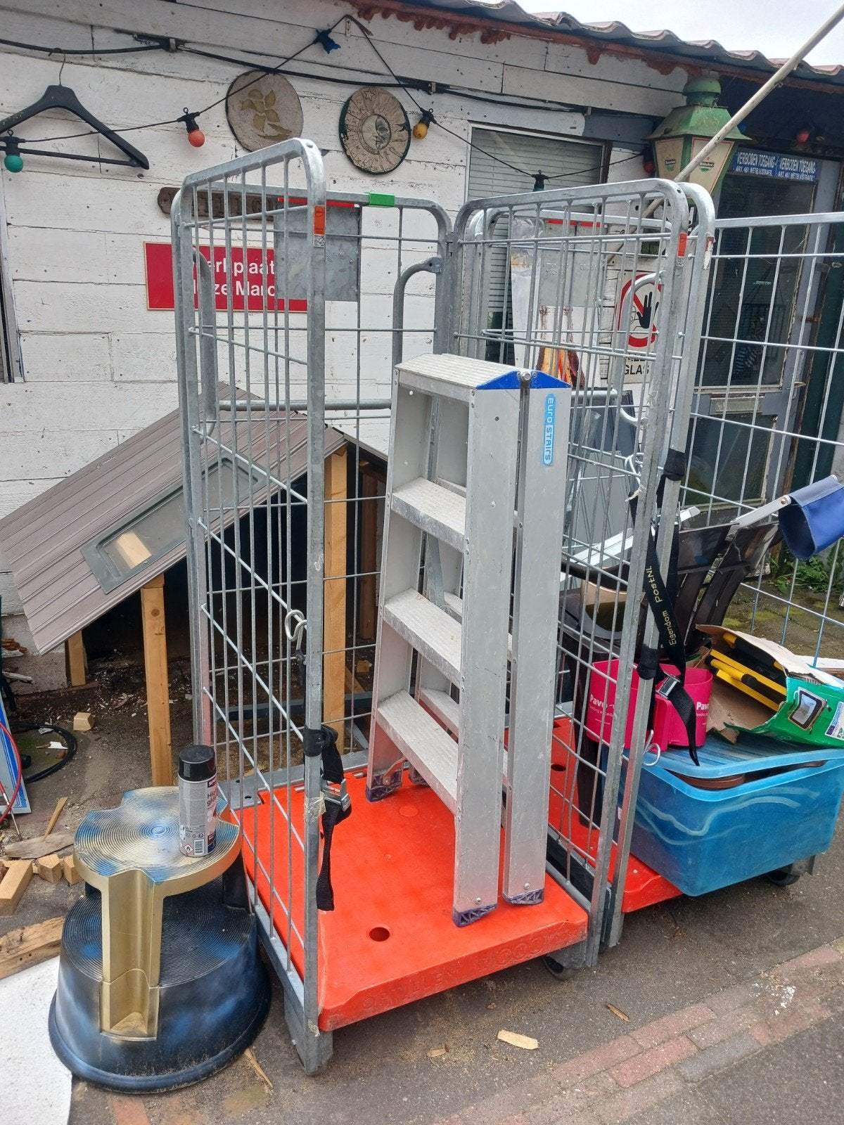 Te koop 3 rolkaren, 100 liter of meer, Ophalen of Verzenden, Transportkar