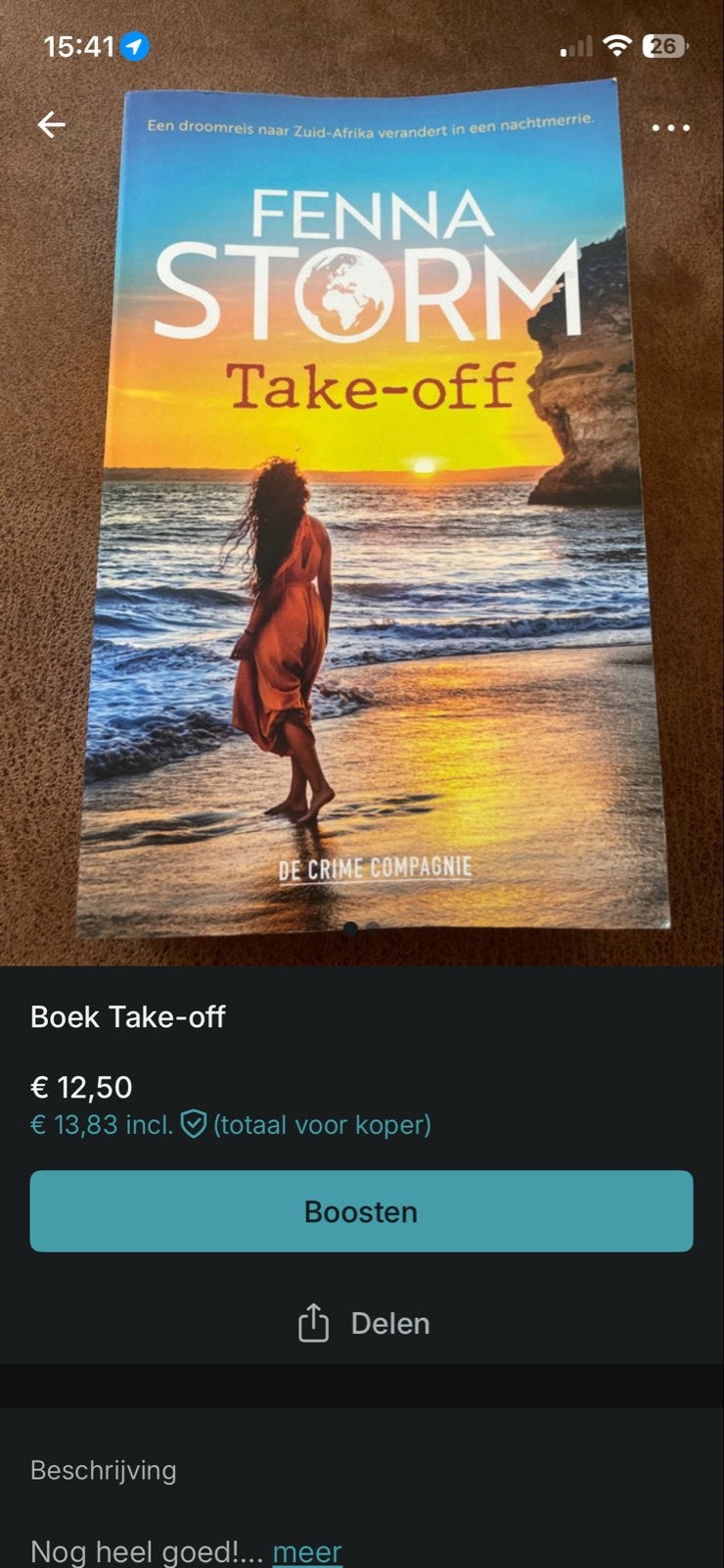 Fenna Storm - Take-off: Een spannende vakantiethriller, Ophalen of Verzenden, Zo goed als nieuw, Nederland