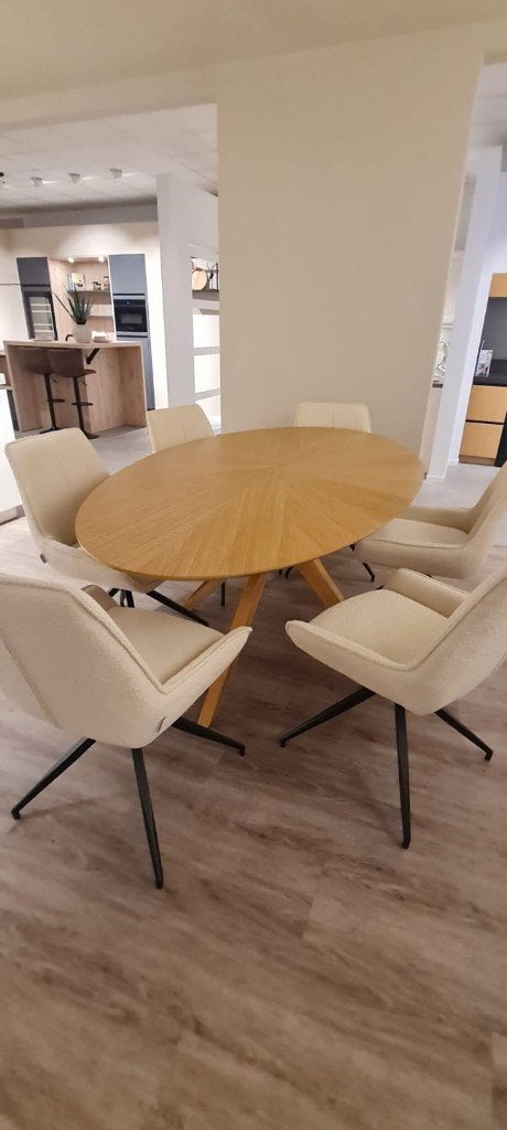 Ovale tafel Nieuw  Julia Oval 200, Ophalen, 100 tot 150 cm, Ovaal, Nieuw