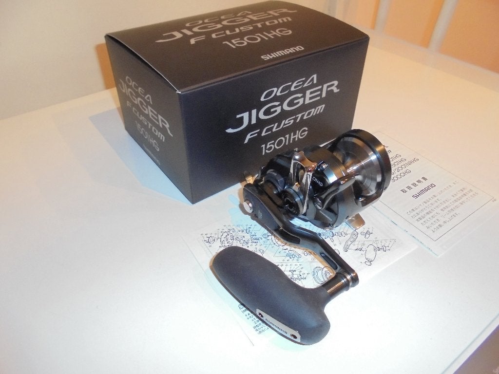 Shimano Ocea Jigger F Custom 1501HG Linkshandig Jigging Reel, Ophalen of Verzenden, Nieuw, Molen