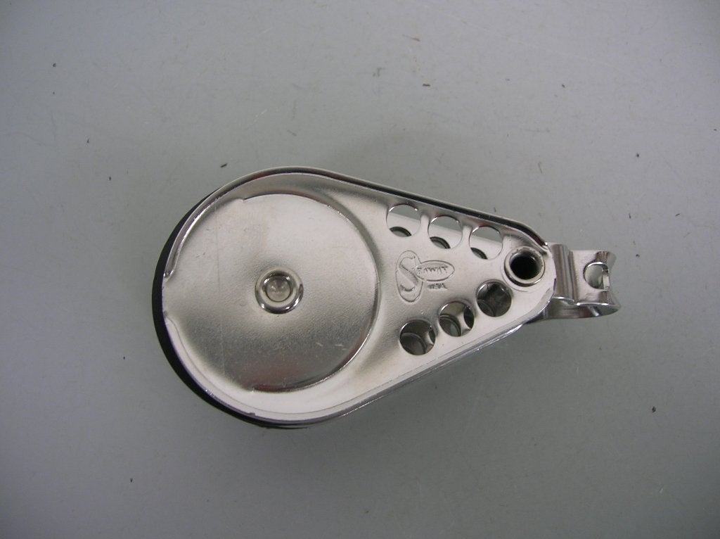 RVS Blok Katrol, dubbelschijfs, 10 - 12 mm lijn, naaldlagers, Watersport en Boten, Accessoires en Onderhoud, Ophalen of Verzenden