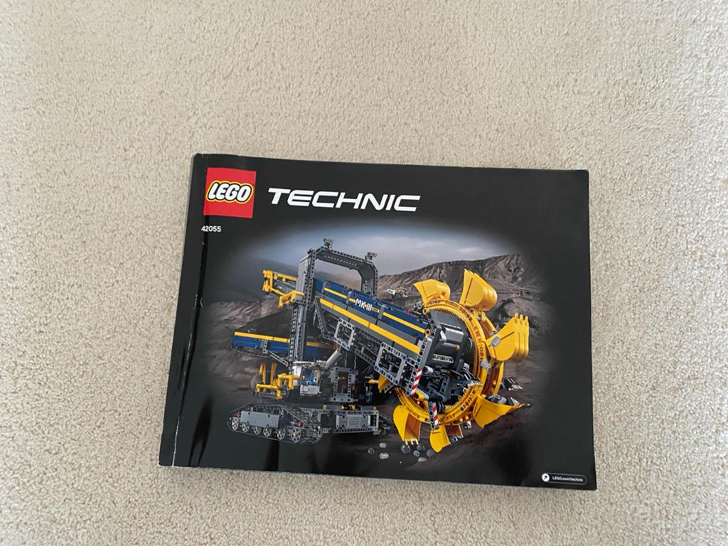 LEGO Technic 42055 Graafmachine met scheprad, Ophalen, Lego, Zo goed als nieuw, Complete set