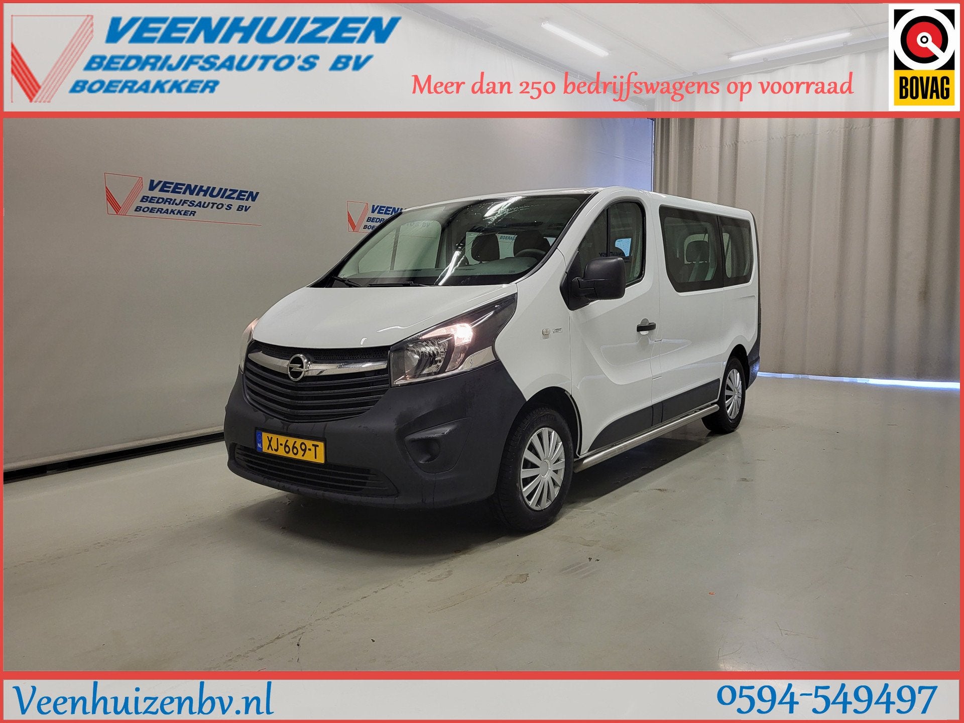 Opel Vivaro Combi 1.6CDTI 9-Personenbus - Excl. BTW / BPM vr, Auto's, Euro 6, 2000 kg, Wit, Origineel Nederlands
