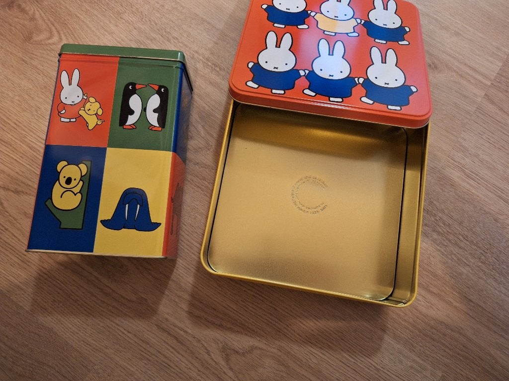 Nijntje bewaarblik koekblik, Ophalen of Verzenden, Gebruikt, Koek(jes)