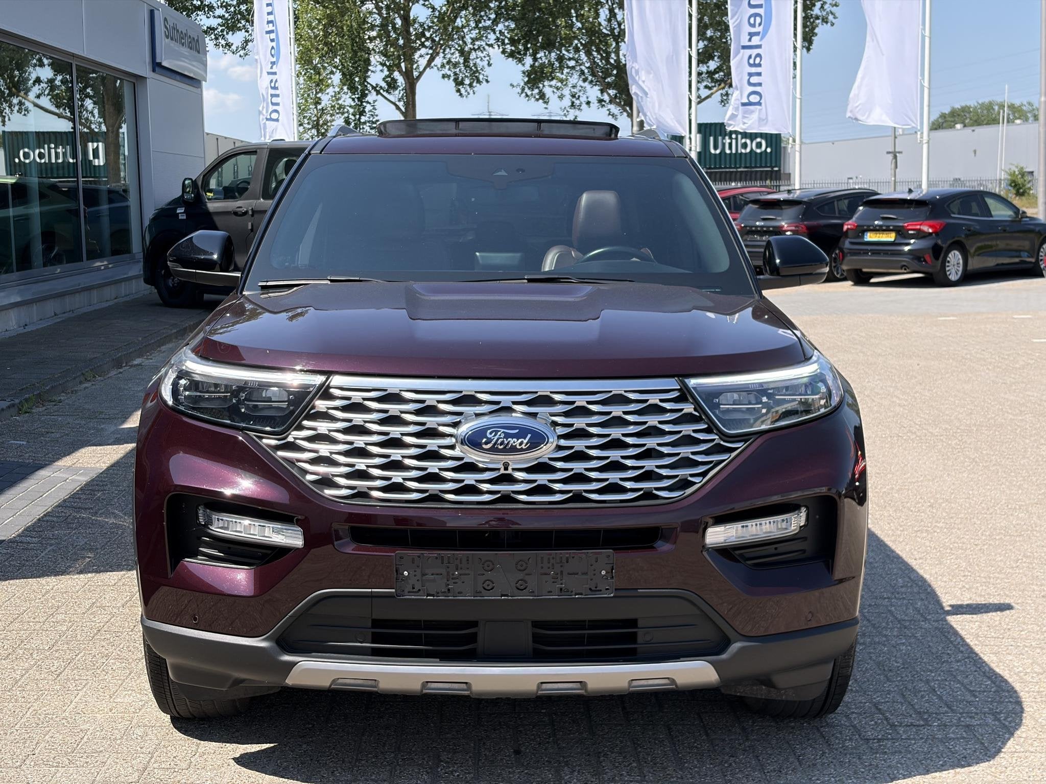Ford Explorer 3.0 V6 EcoBoost PHEV Platinum | Afneembare tre, Auto's, Automaat, 14 kWh, Euro 6, Overige kleuren