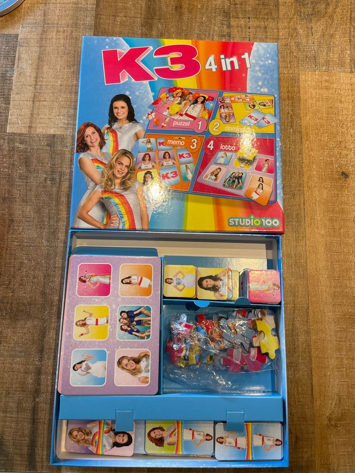 K3 4 spellen in doos, Ophalen of Verzenden, Meer dan 50 stukjes, Zo goed als nieuw