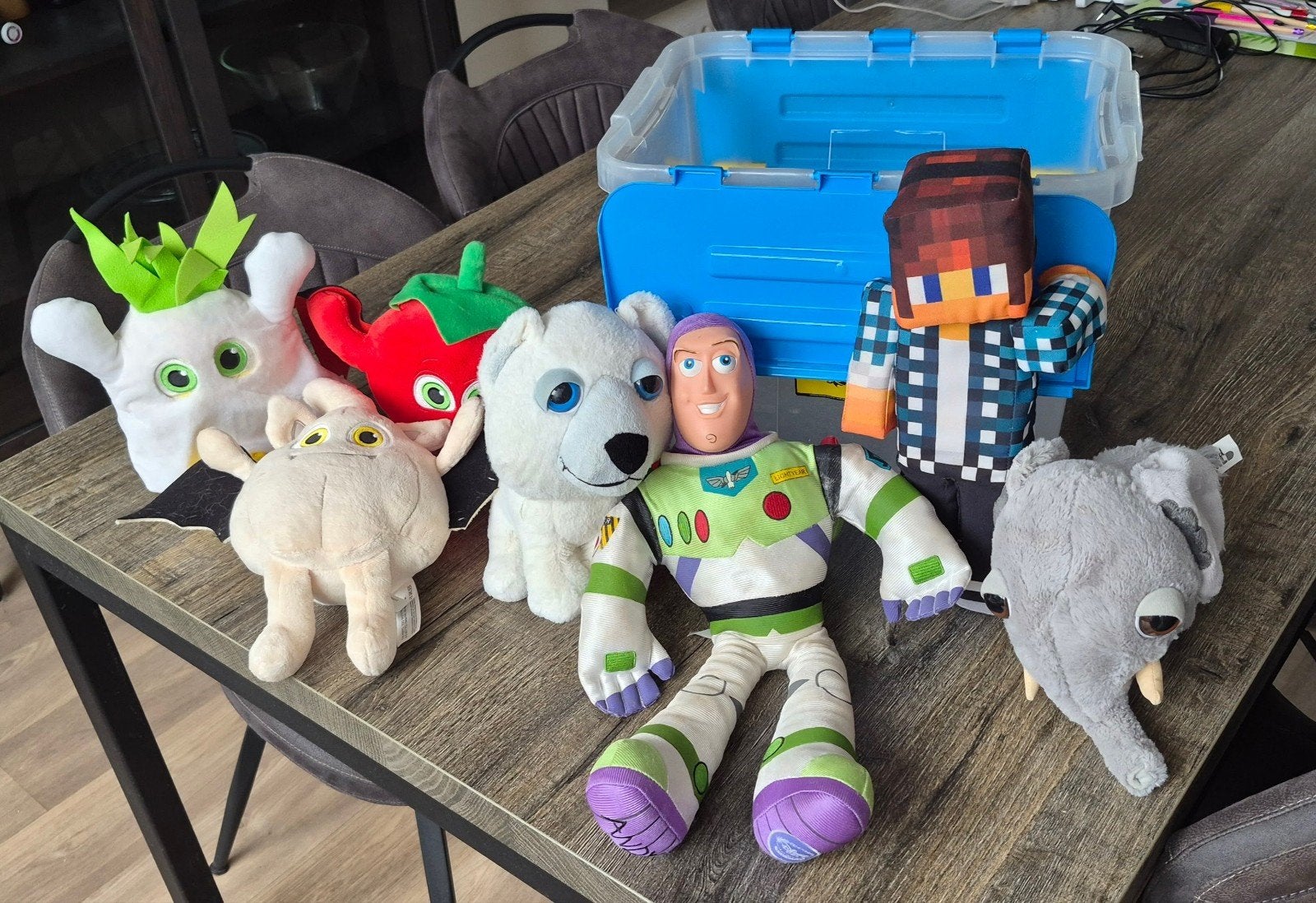 Diverse knuffels: Buzz Lightyear, Minecraft, en meer!, Gebruikt, Overige merken, Overige karakters, Beer