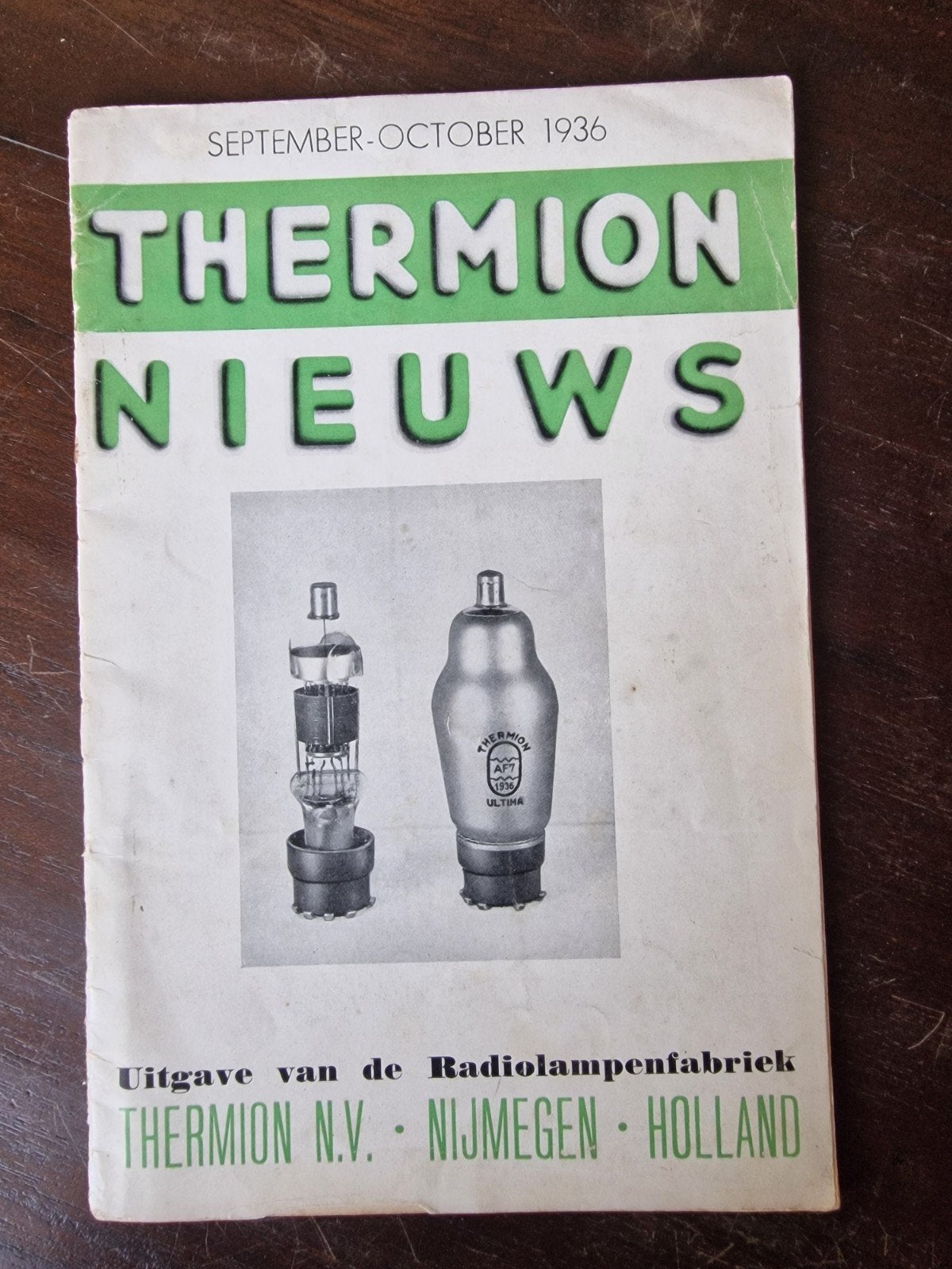 Thermion Nieuws - September-Oktober 1936, Boeken, Tijdschriften en Kranten, Ophalen of Verzenden, Gelezen, Overige typen