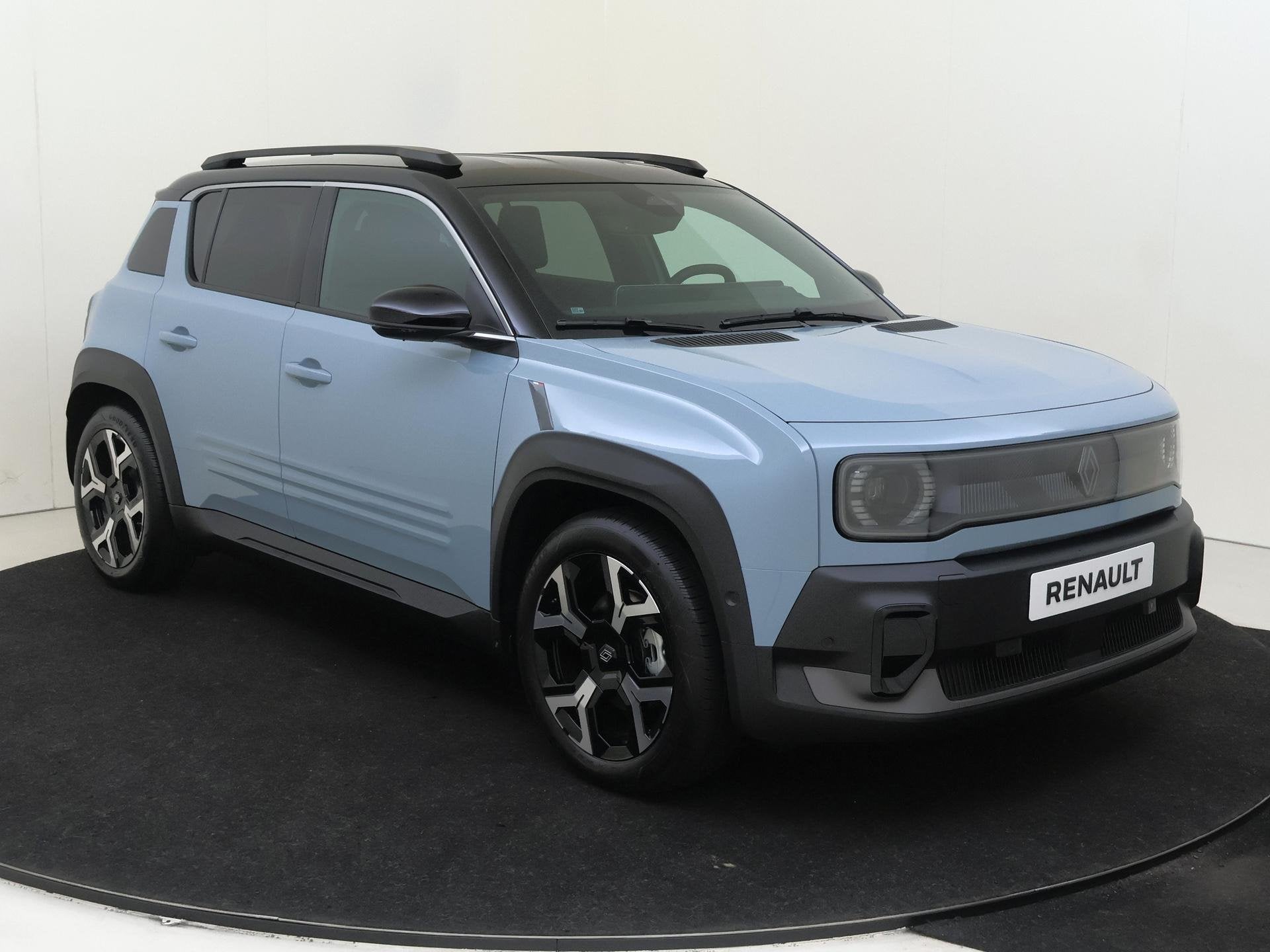 Renault 4 comfort range Techno 52 kWh | Harman Kardon Premiu, Auto's, Renault, 750 kg, 150 pk, Blauw, Leder en Stof