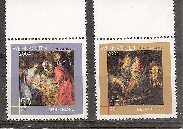 Duitsland Bund, Kerstmis, 2004., Postzegels en Munten, Ophalen of Verzenden, 1990 tot heden, Postfris
