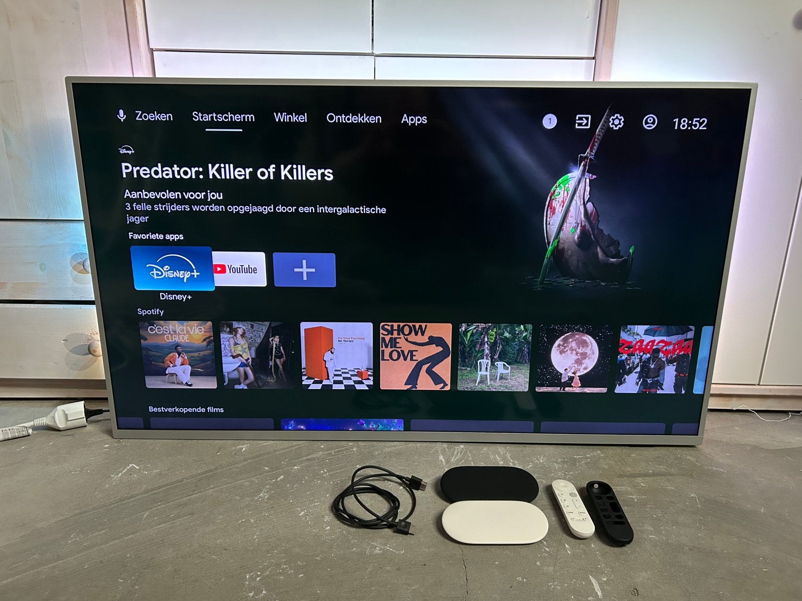 Philips Ambilight 50 inch 4K LED tv incl. Google TV Streamer, Ophalen, Philips, LED, 120 Hz