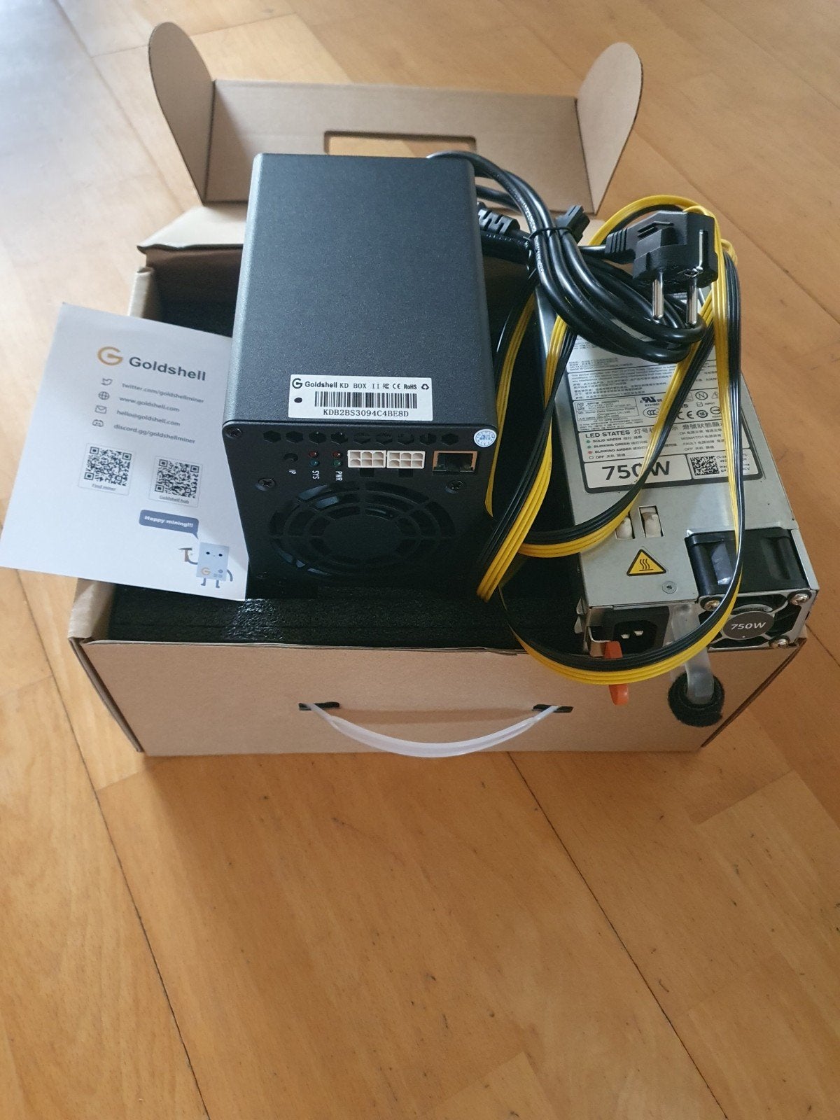 Goldshell KD Box Kadena Miner - Nieuw in doos met PSU, Verzenden, Nieuw