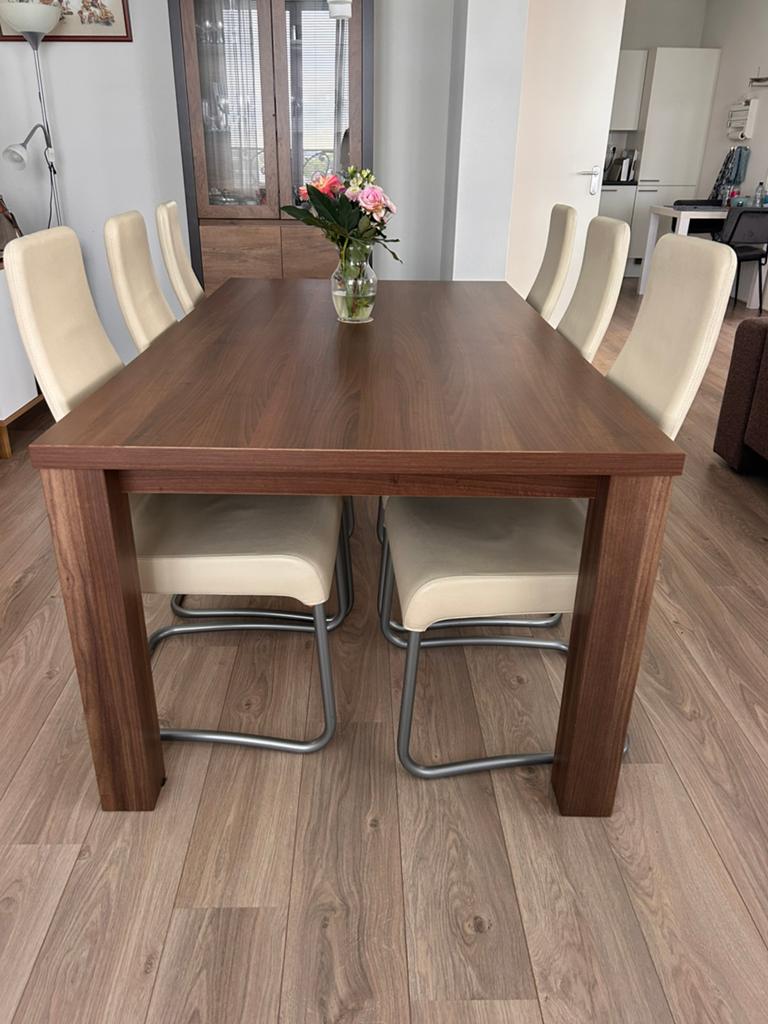 Eethoek incl 6 stoelen 150 EUR, Ophalen, Gebruikt, Rechthoekig, 50 tot 100 cm
