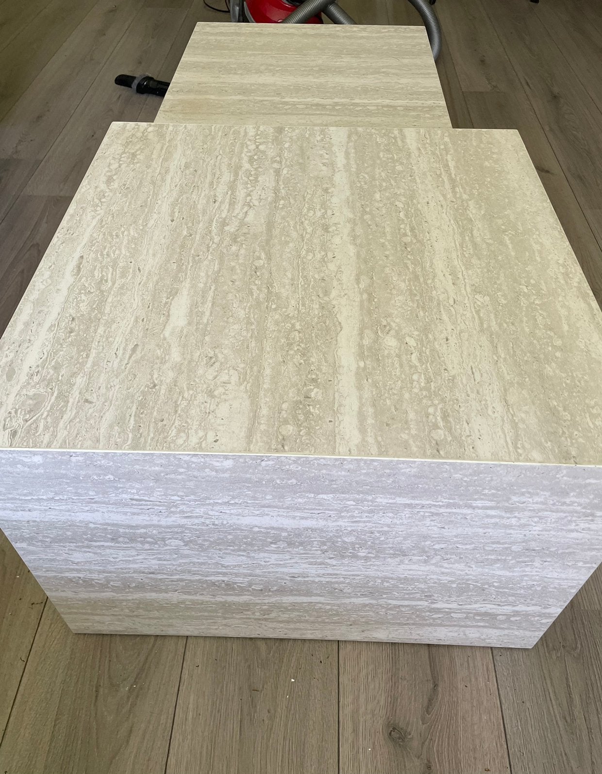 Leuke blokken tafels, Ophalen of Verzenden, Zo goed als nieuw, Rond, Minder dan 55 cm