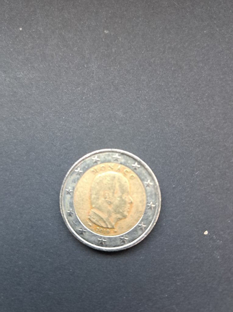 2 euro Monaco 2019, Ophalen of Verzenden, Monaco, 2 euro, Losse munt