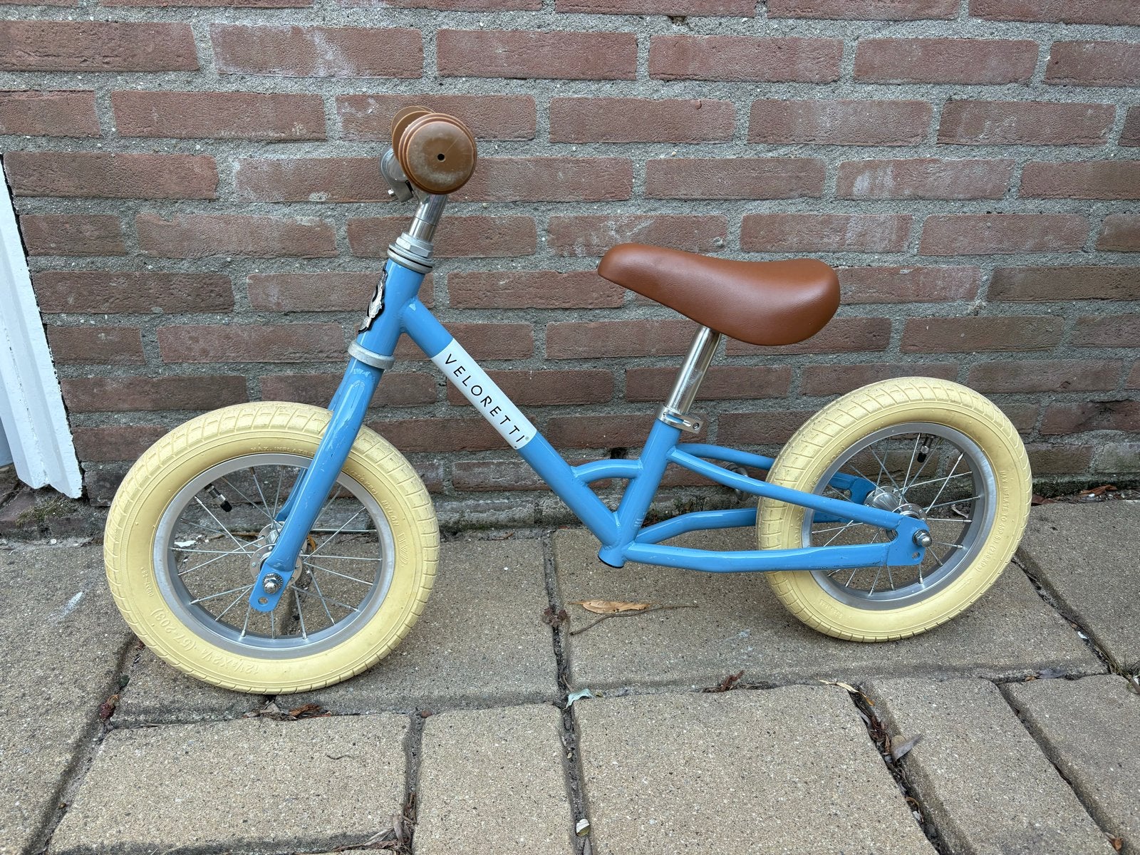 Veloretti loopfiets lichtblauw - Zo goed als nieuw, Ophalen of Verzenden, Zo goed als nieuw, Minder dan 16 inch