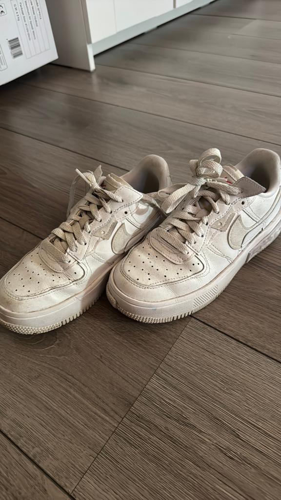 Nike air force 1, Ophalen, Gedragen, Wit, Sneakers of Gympen