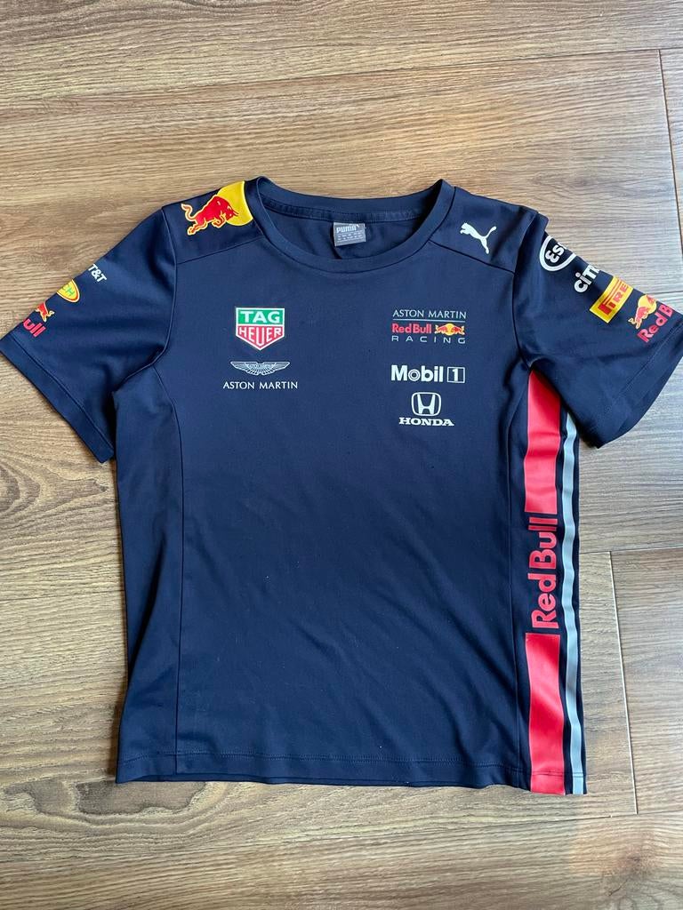Puma Red Bull Racing T-shirt Maat 140, Ophalen of Verzenden, Zo goed als nieuw, Jongen, Shirt of Longsleeve