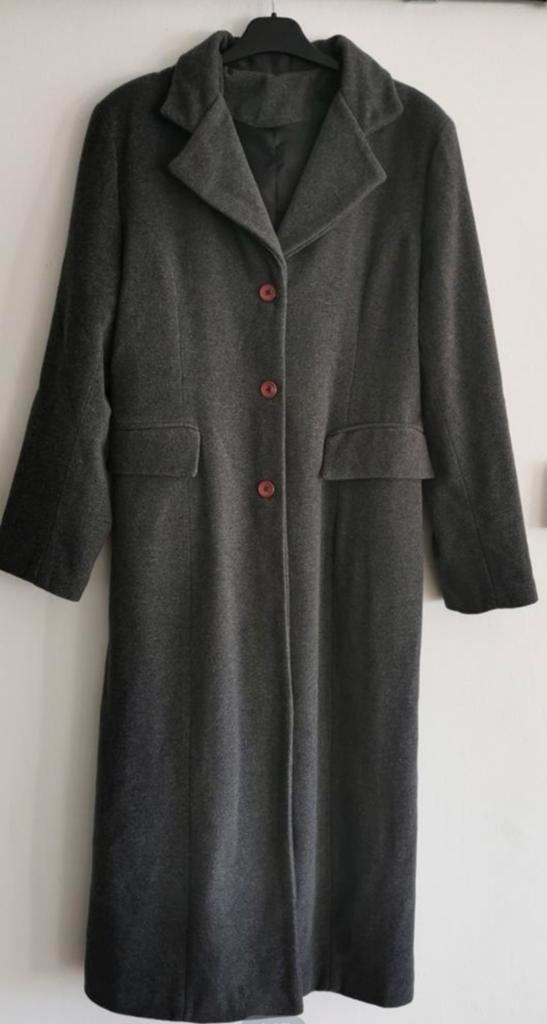 Lange getailleerde jas mt. M/L, Kleding | Dames, Jassen | Winter, Verzenden, Nieuw, Maat 38/40 (M), Grijs