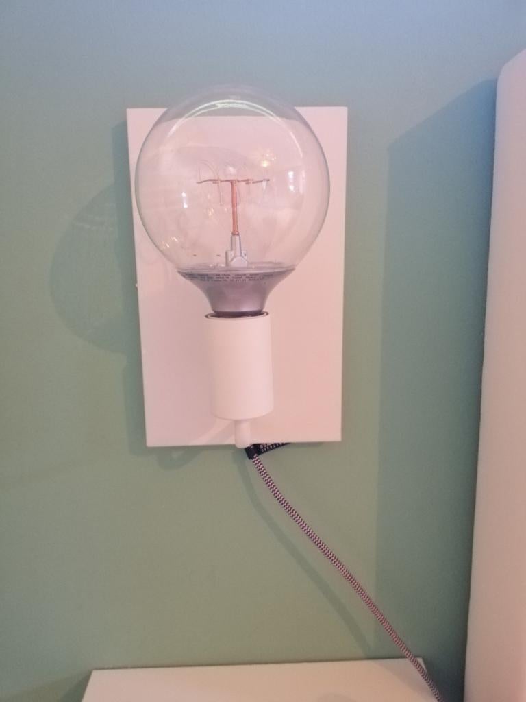 Wandlamp Its About Romi met strijkijzer touw, Ophalen of Verzenden, Gebruikt, Metaal, Modern, Strak design