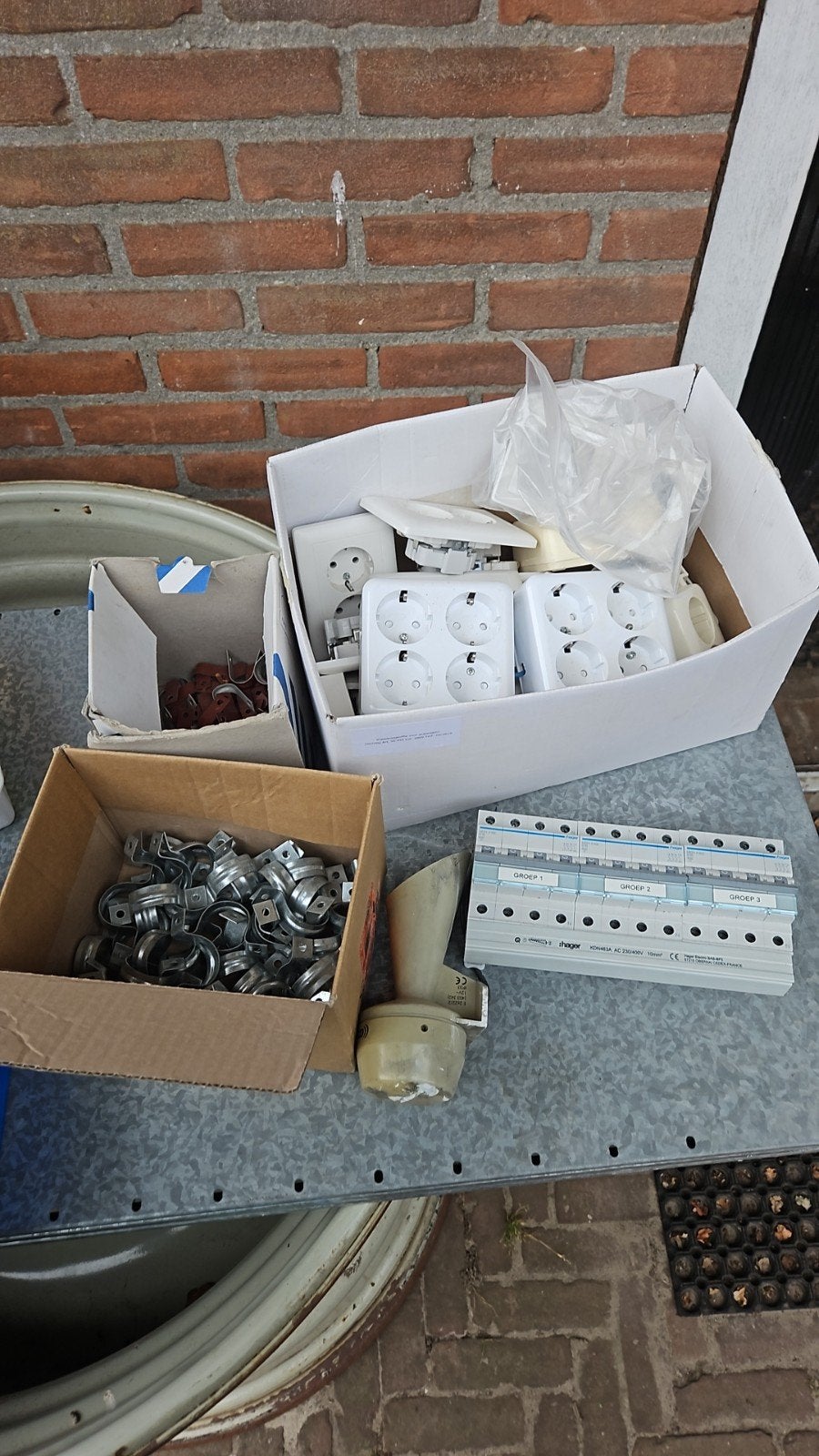 Partij elektramatriaal, Doe-het-zelf en Verbouw, Elektra en Kabels, Ophalen of Verzenden, Overige typen