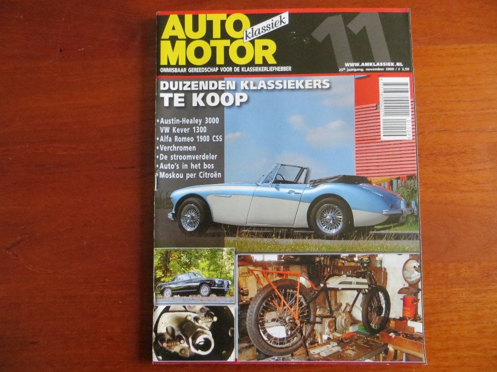 Auto Motor Klassiek 11 2009 Austin-Healey 3000, Volkswagen, Ophalen of Verzenden, Nieuw, Alfa Romeo