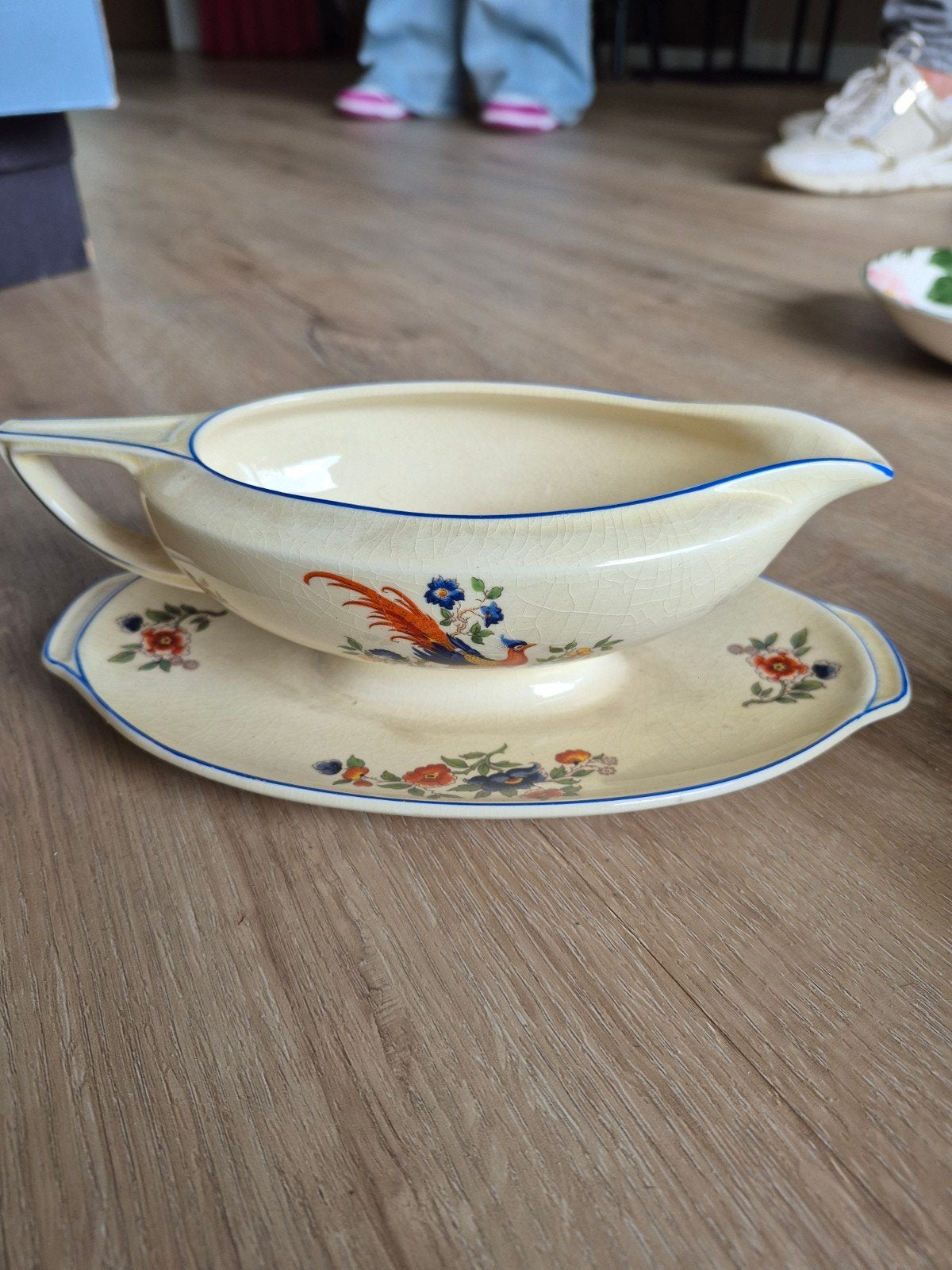 Newhall Vintage Sauskom en Borden met Fazant Decor, Ophalen