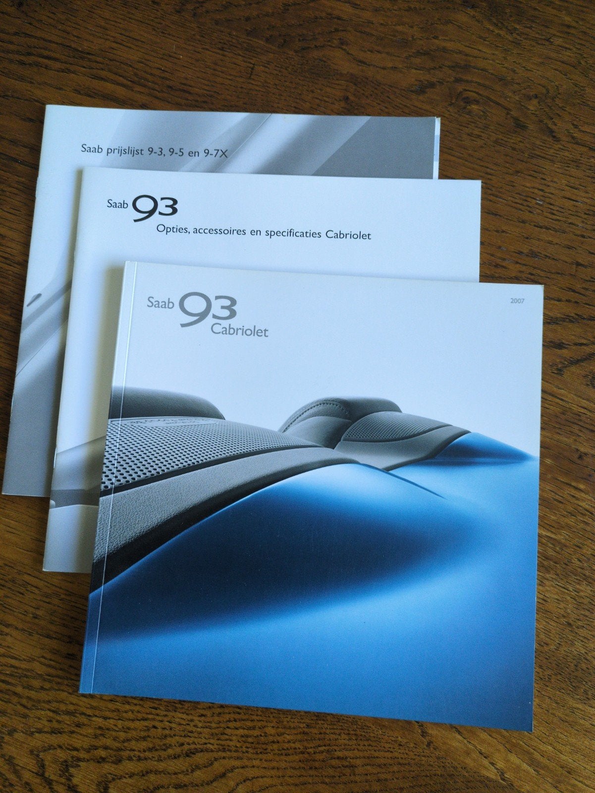 Brochure set SAAB 93 Cabriolet 2007., Computers en Software, Ophalen of Verzenden, Zo goed als nieuw