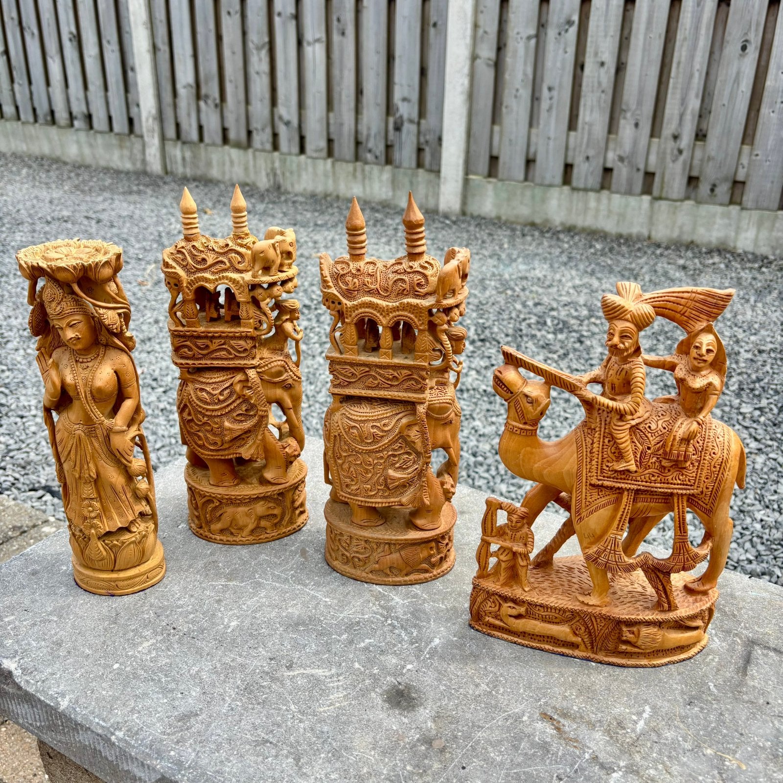 Handgesneden houten beelden, Antiek en Kunst, Antiek | Religie, Ophalen