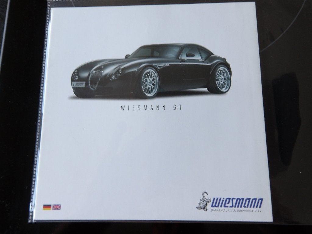 Wiesmann GT Brochure - Zeldzaam verzamelobject, Ophalen of Verzenden, Zo goed als nieuw, Overige merken, Wiesmann