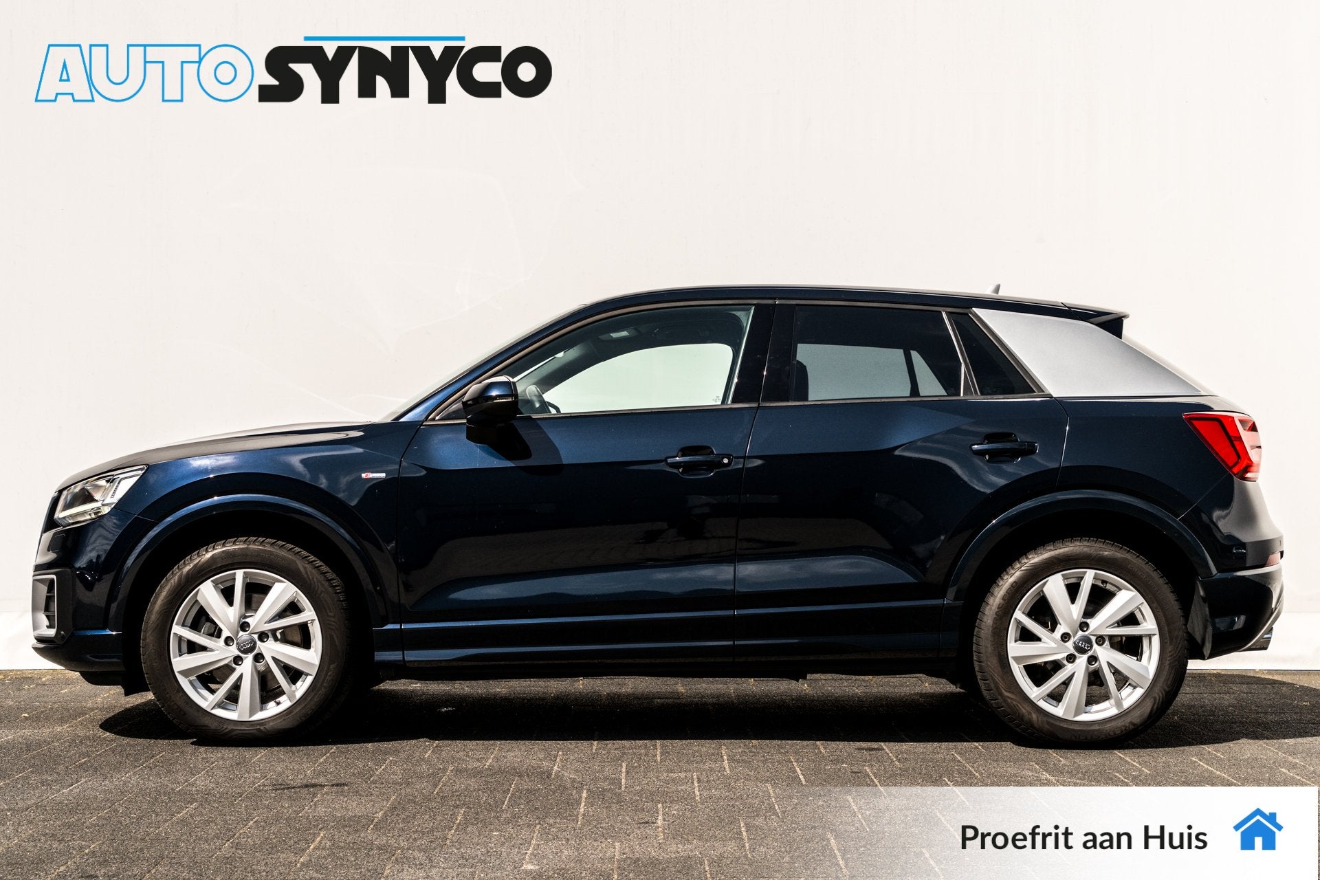 Audi Q2 2.0 TFSi Quattro Automaat Sport Pro Line S | Sportst, Gebruikt, Blauw, Leder en Stof, Bedrijf